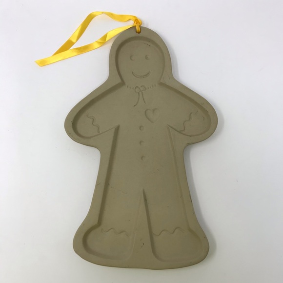 1997 Gingerbread Man Stoneware Mold Xmas Christmas - Picture 1 of 7